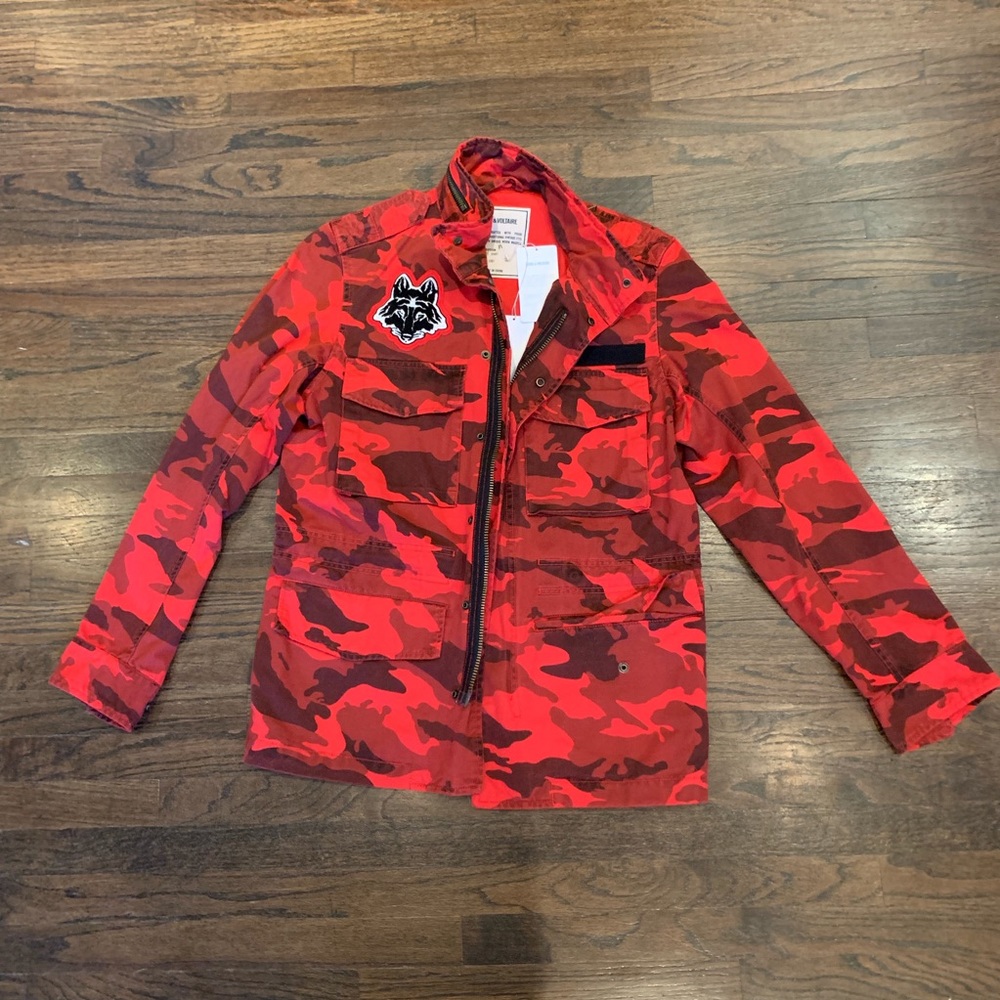 ZADIG & VOLTAIRE RED CAMO WOLF JACKET